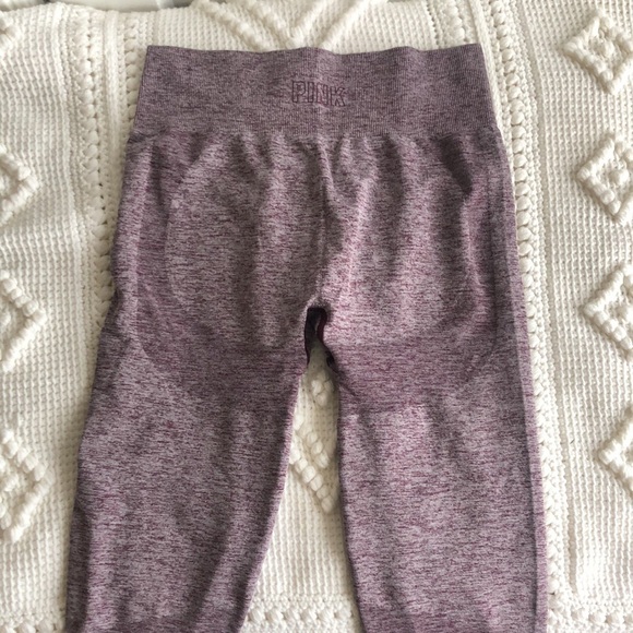 PINK Victoria's Secret Seamless Ankle High Rise Yoga Leggings Size Medium - Picture 4 of 8